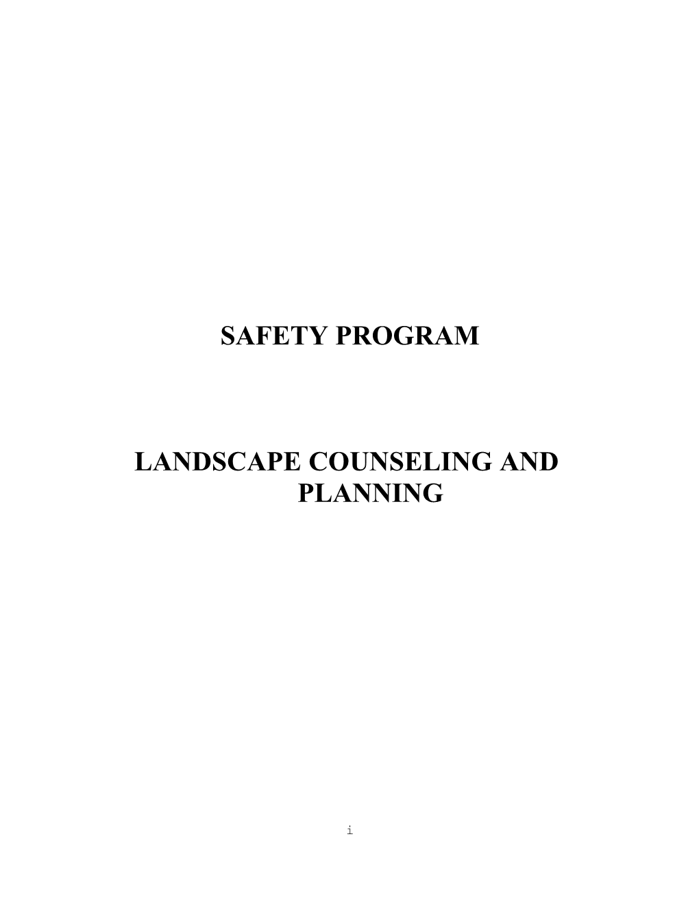 Landscape Counseling And