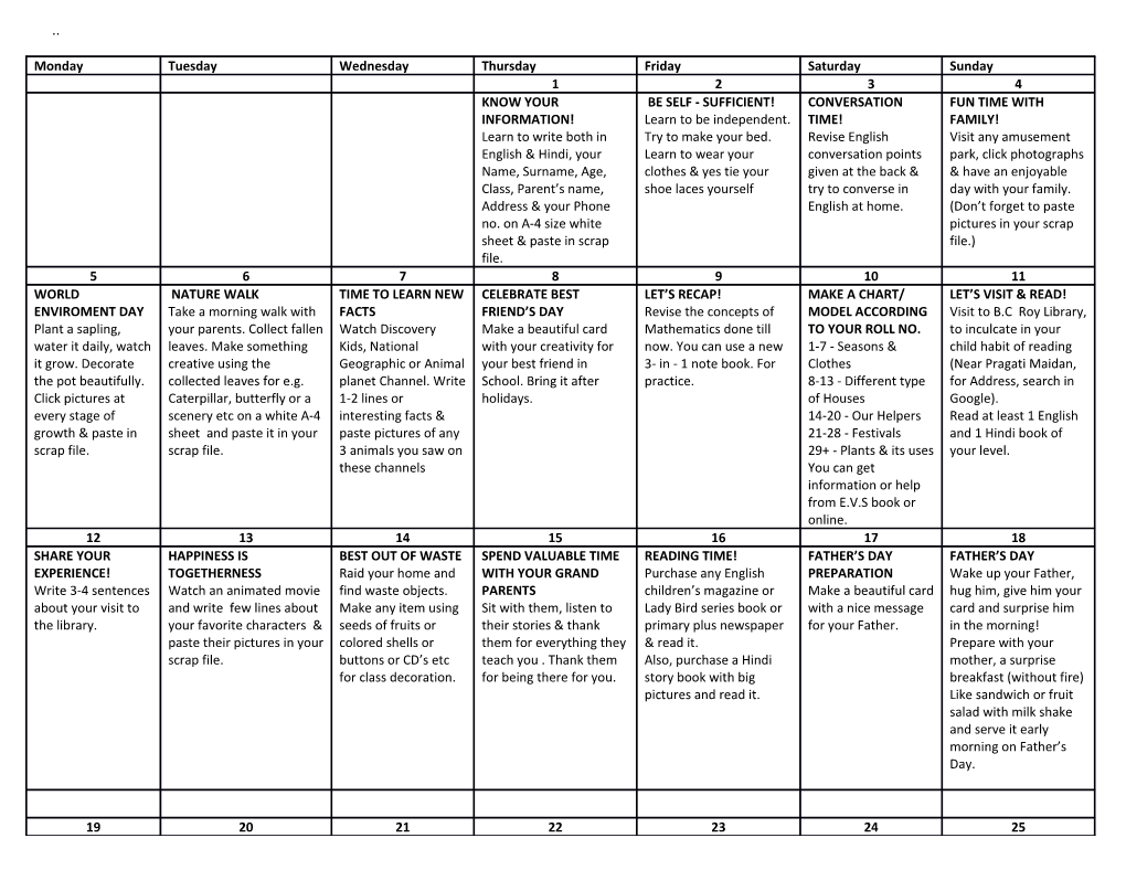 Holiday Homework Should Be Done Under Parental Guidance & Not by the Parents