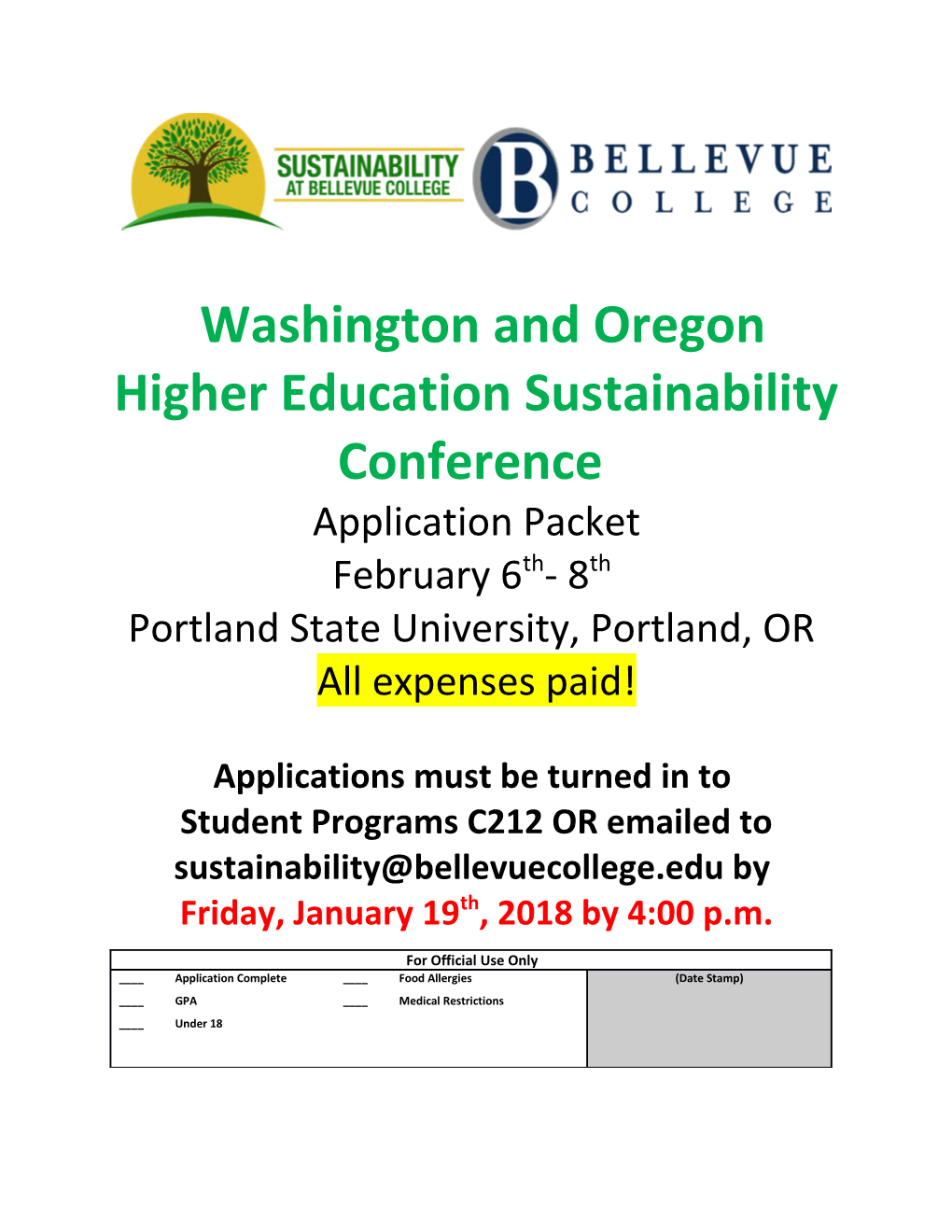 Washington and Oregon Higher Education Sustainability Conference