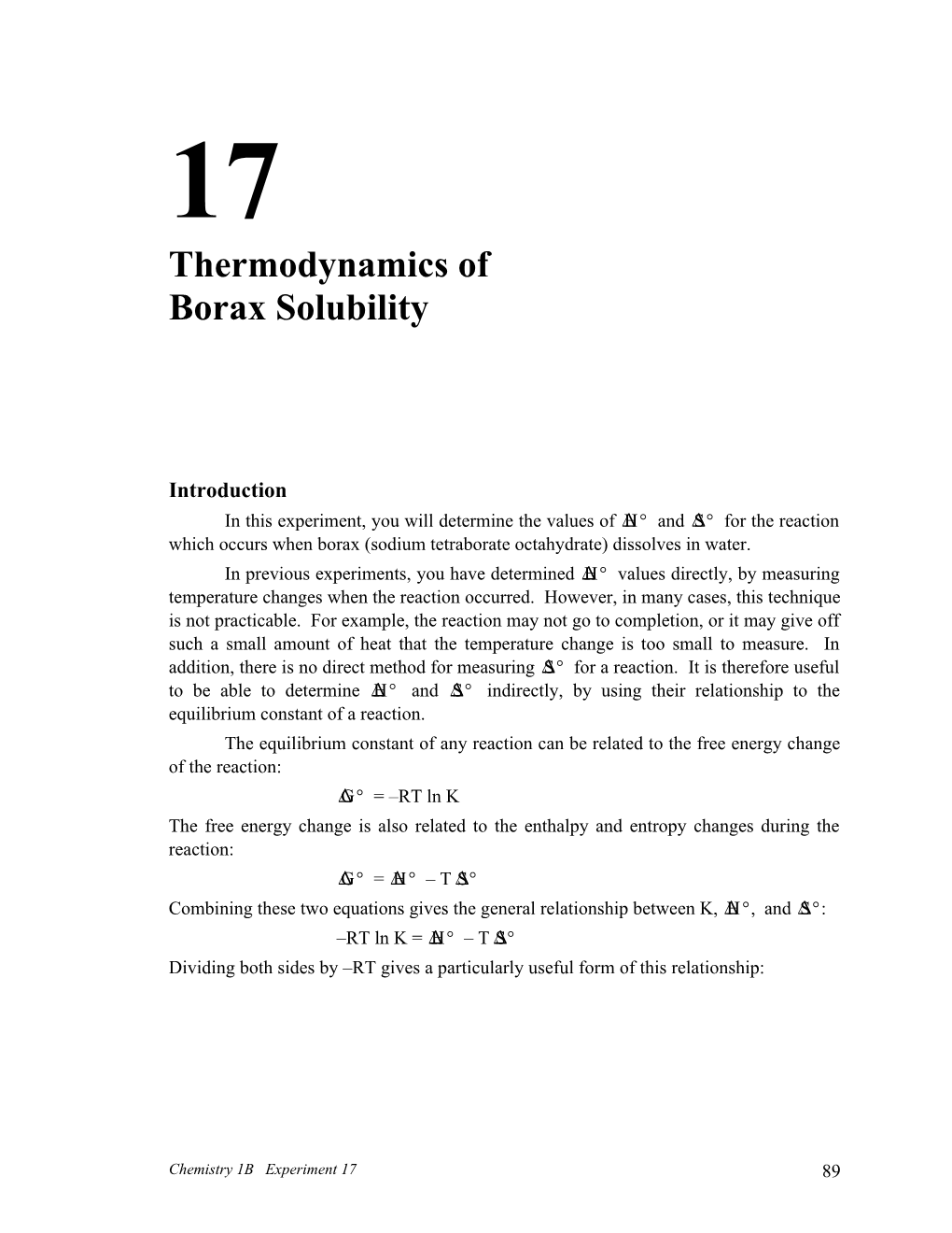 Borax Solubility