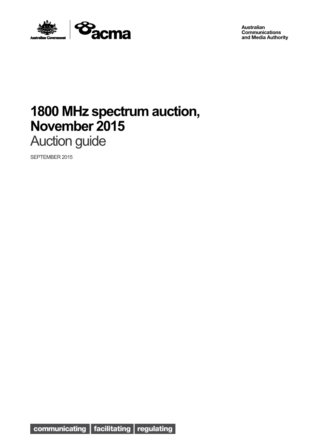 1800 Mhz Spectrum Auction, November 2015