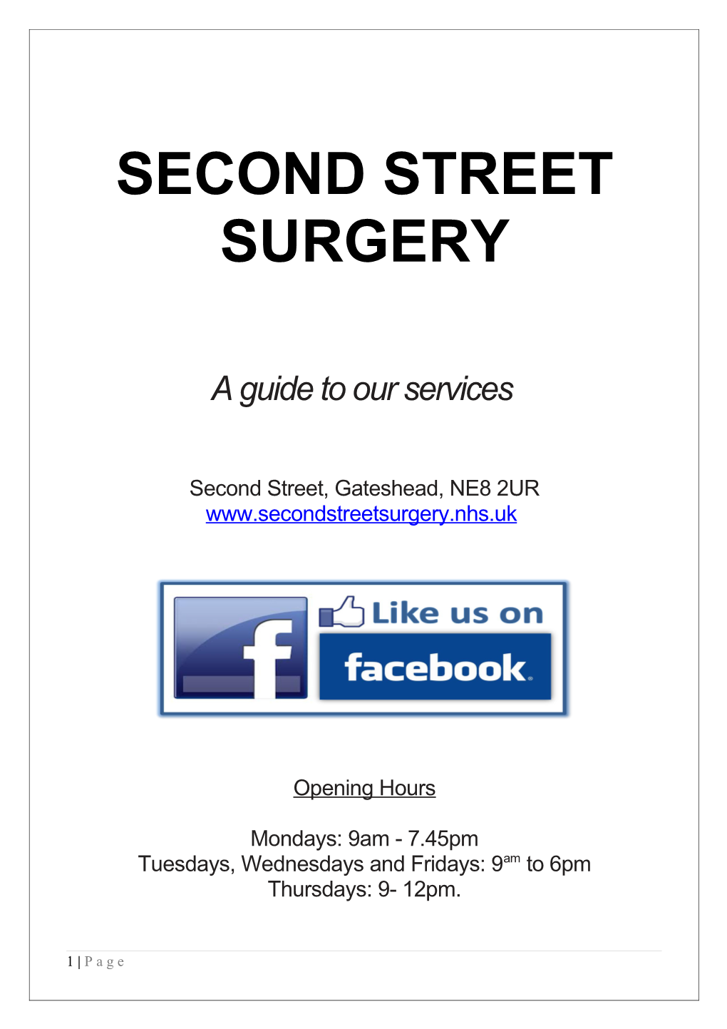 Second Street Surgery