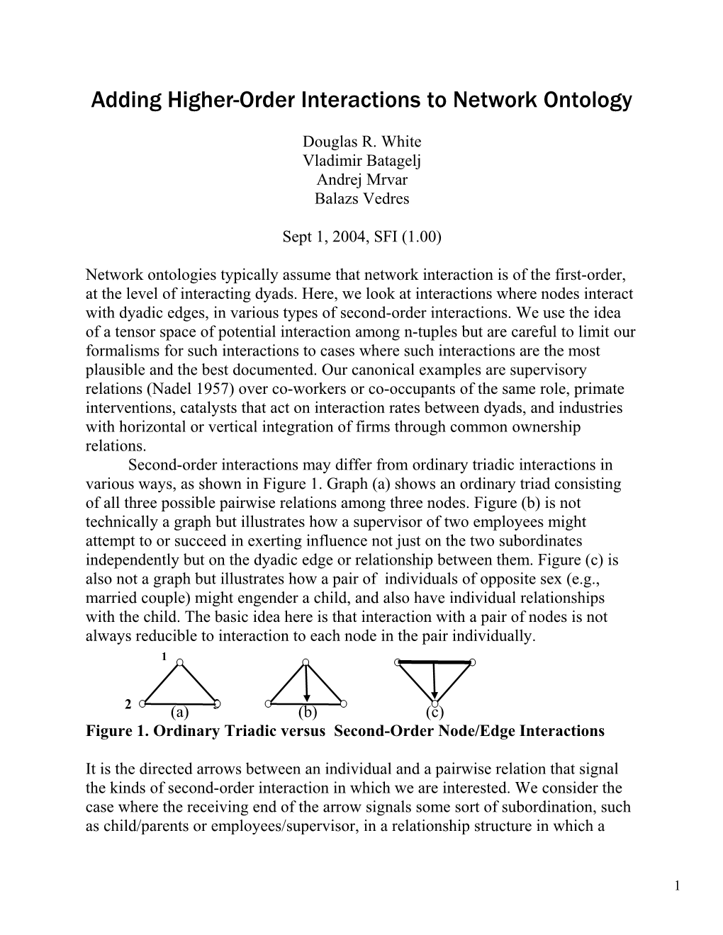 Addinghigher-Order Interactions to Network Ontology