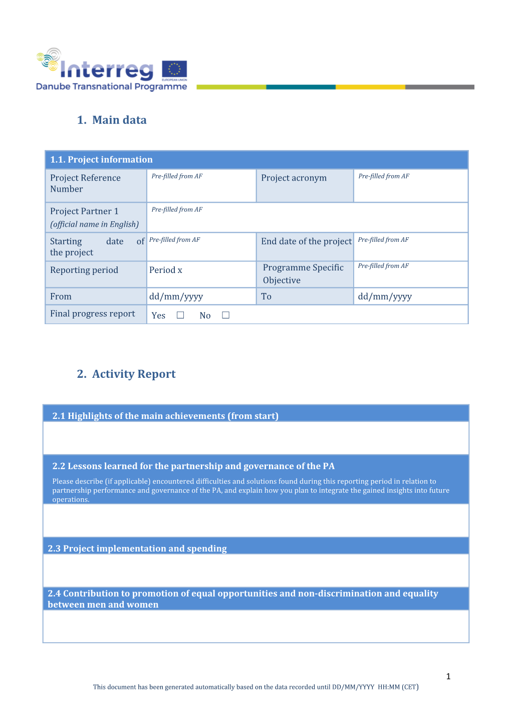 2.Activity Report