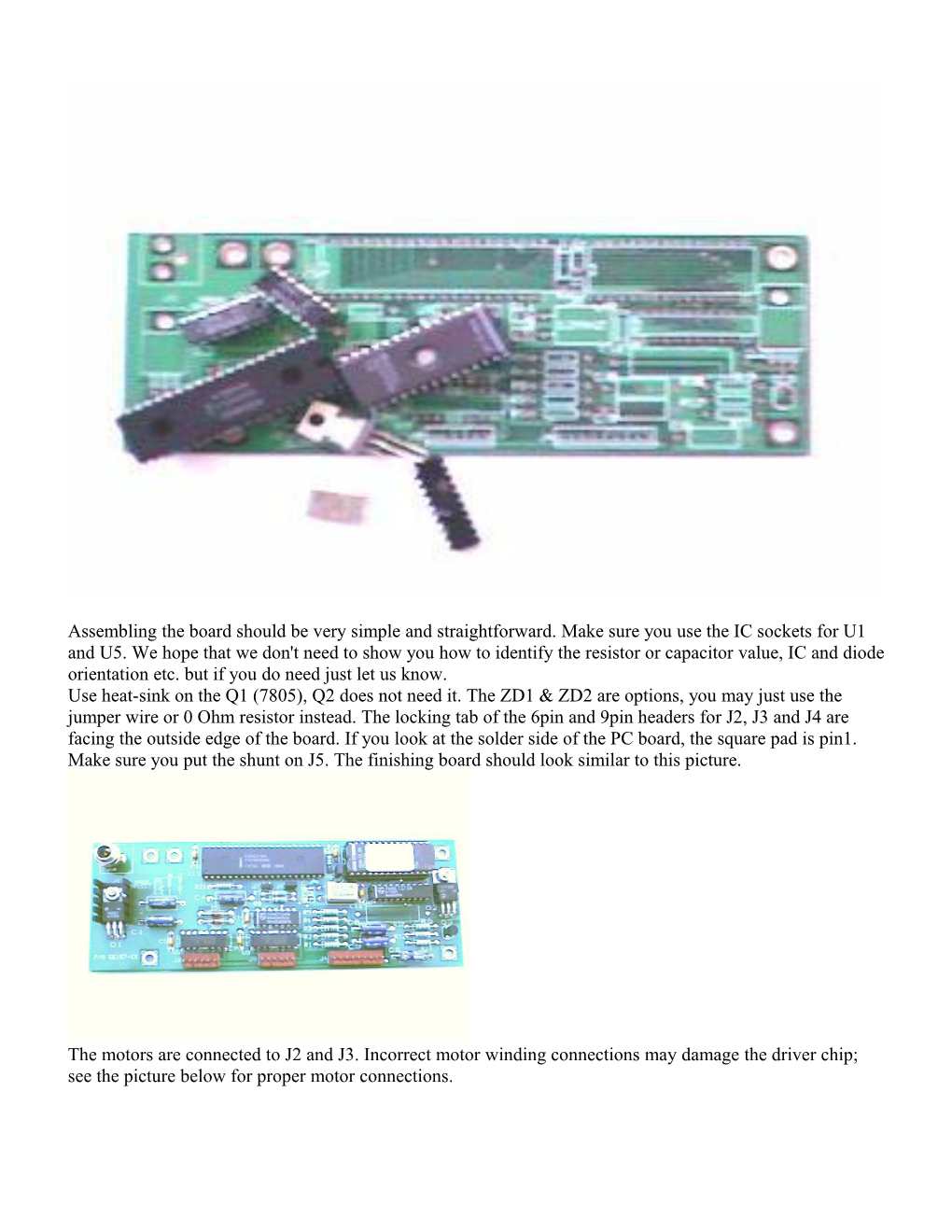 Figure 2Stepper Motor Connections