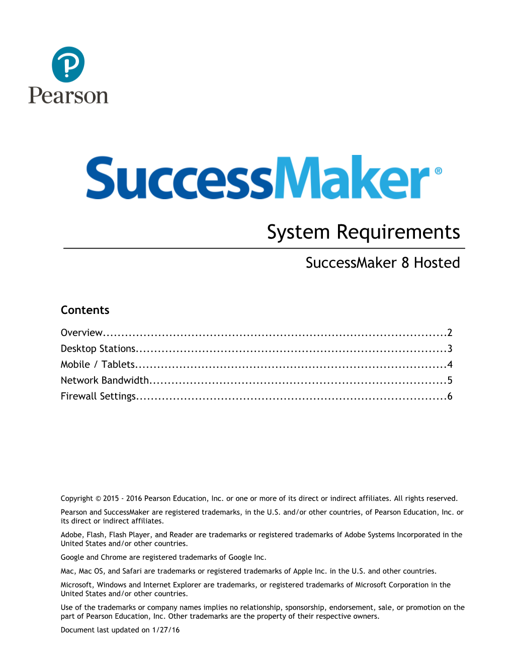 Successmaker 8 Hosted System Requirements