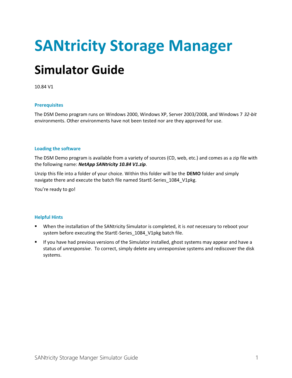 DS Storage Manager Simulator Guide