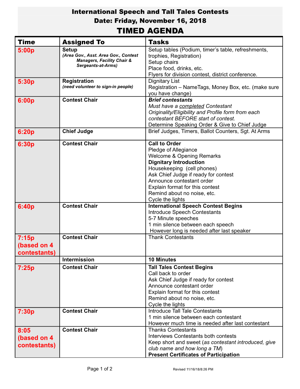 1999 District One Fall Conference