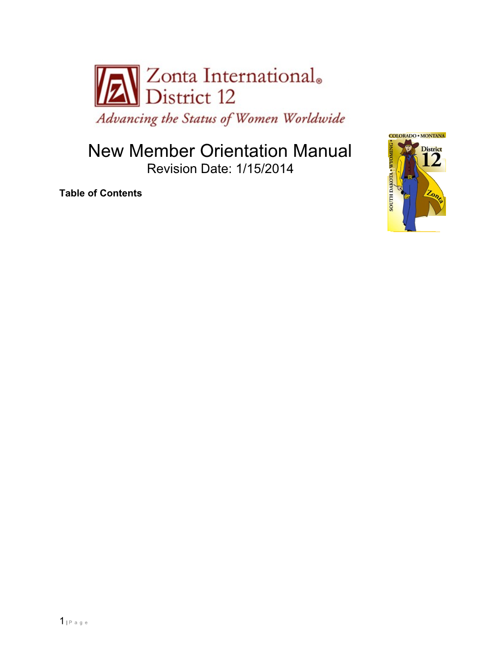 New Member Orientation Manual