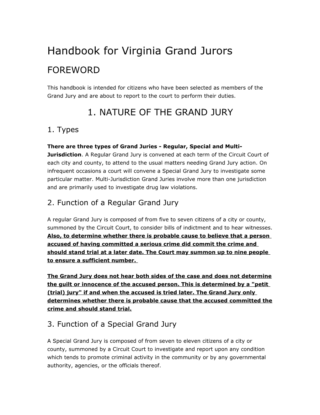 Handbook for Virginia Grand Jurors