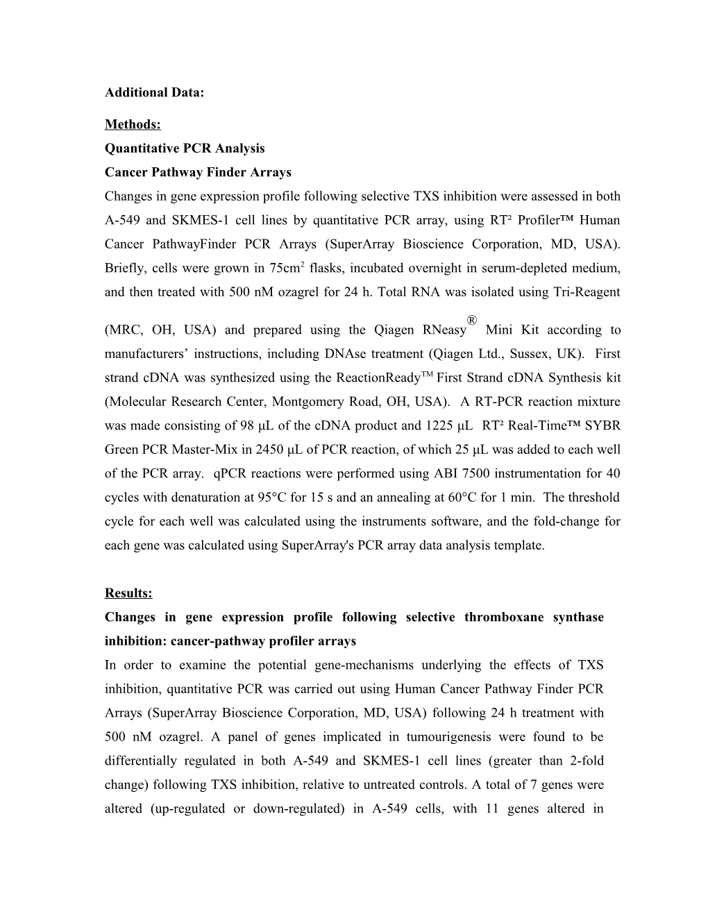 Cancer Pathway Finder Arrays