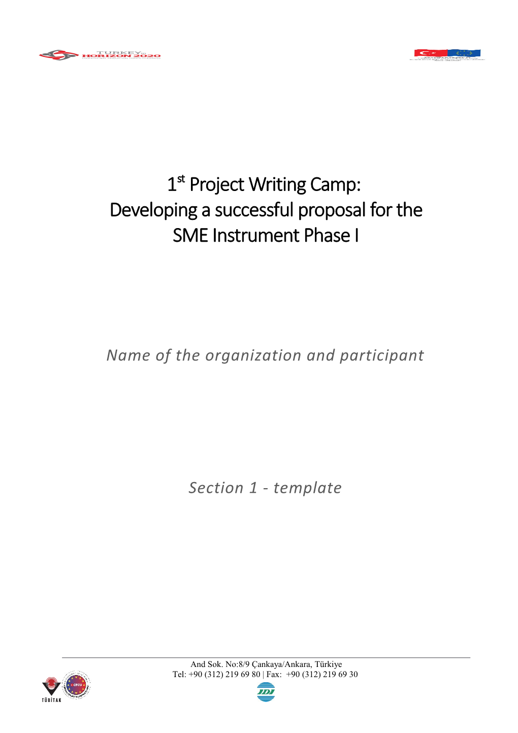 Developing a Successful Proposal for The