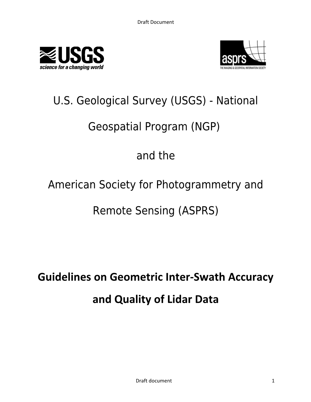 U.S. Geological Survey (USGS) - National Geospatial Program (NGP)