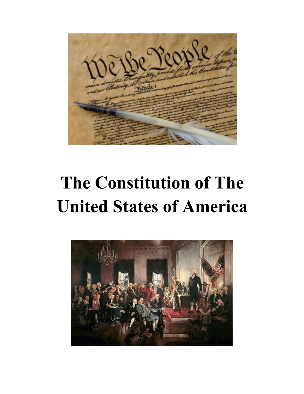 The Constitution of the United States of America