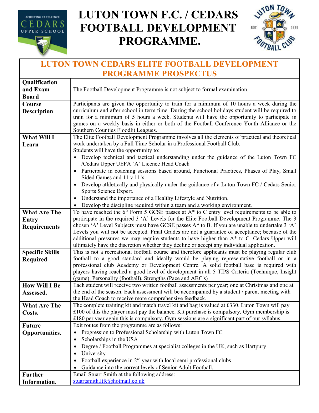 Football Development