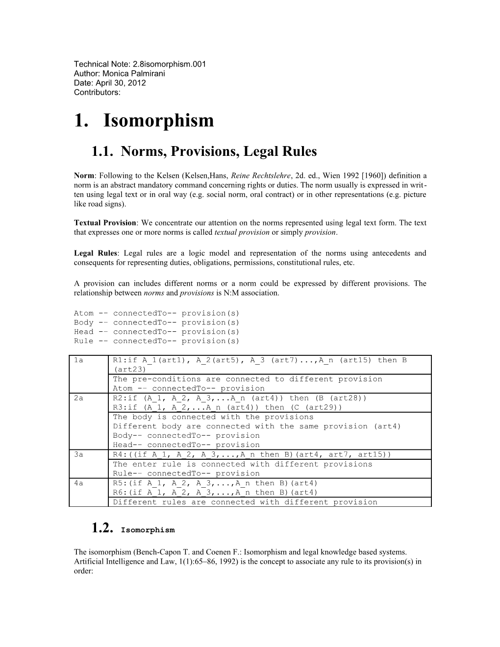 1.1.Norms, Provisions, Legal Rules