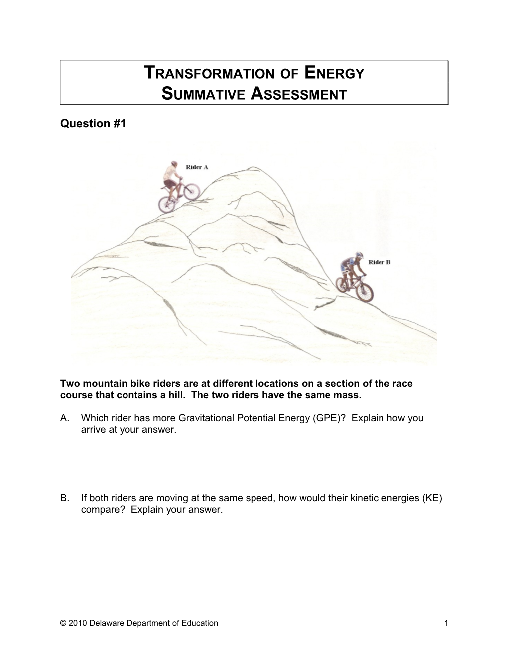 Transformation of Energy Assessment