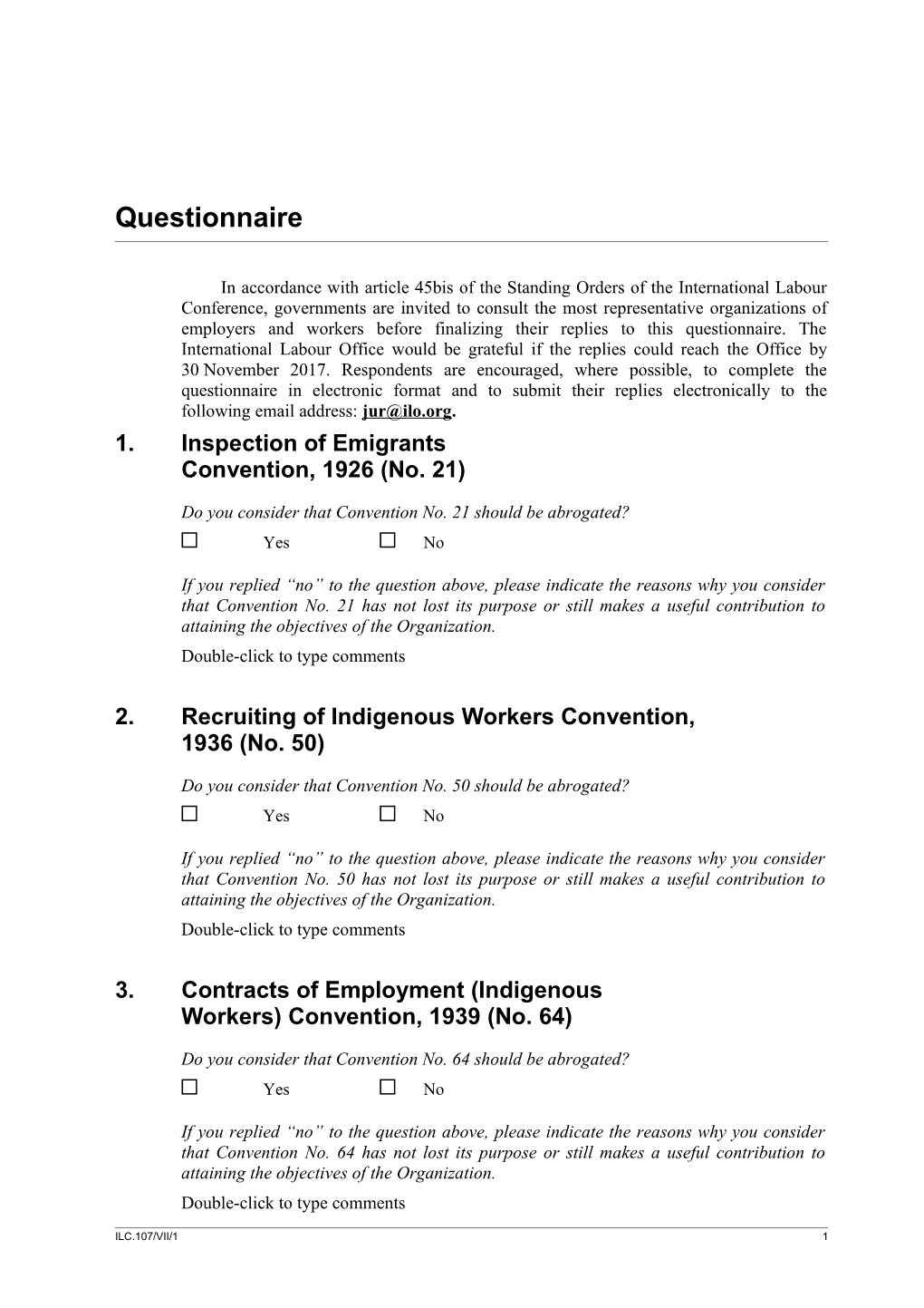 1.Inspection of Emigrants Convention, 1926 (No. 21)