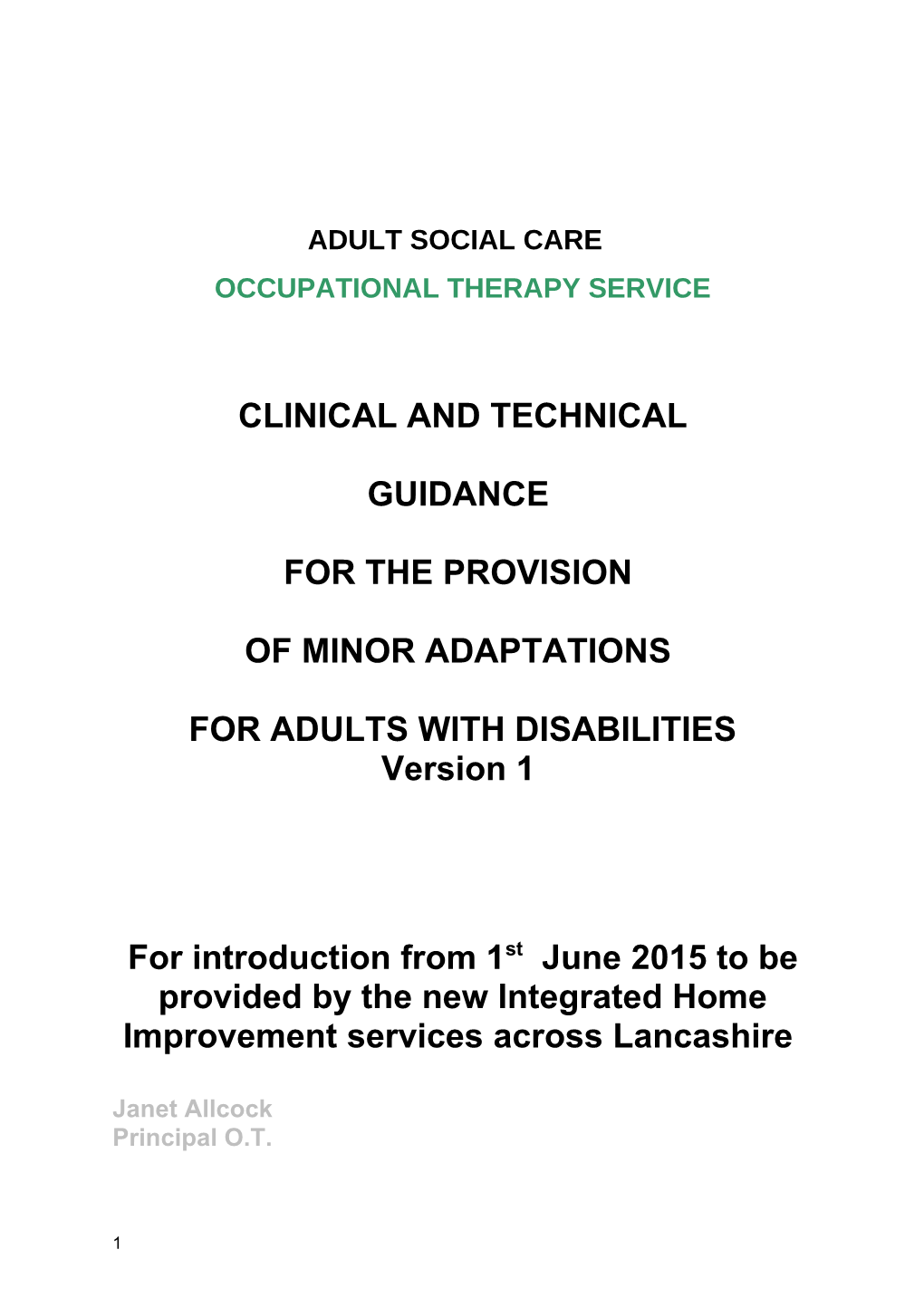 Adult Social Care