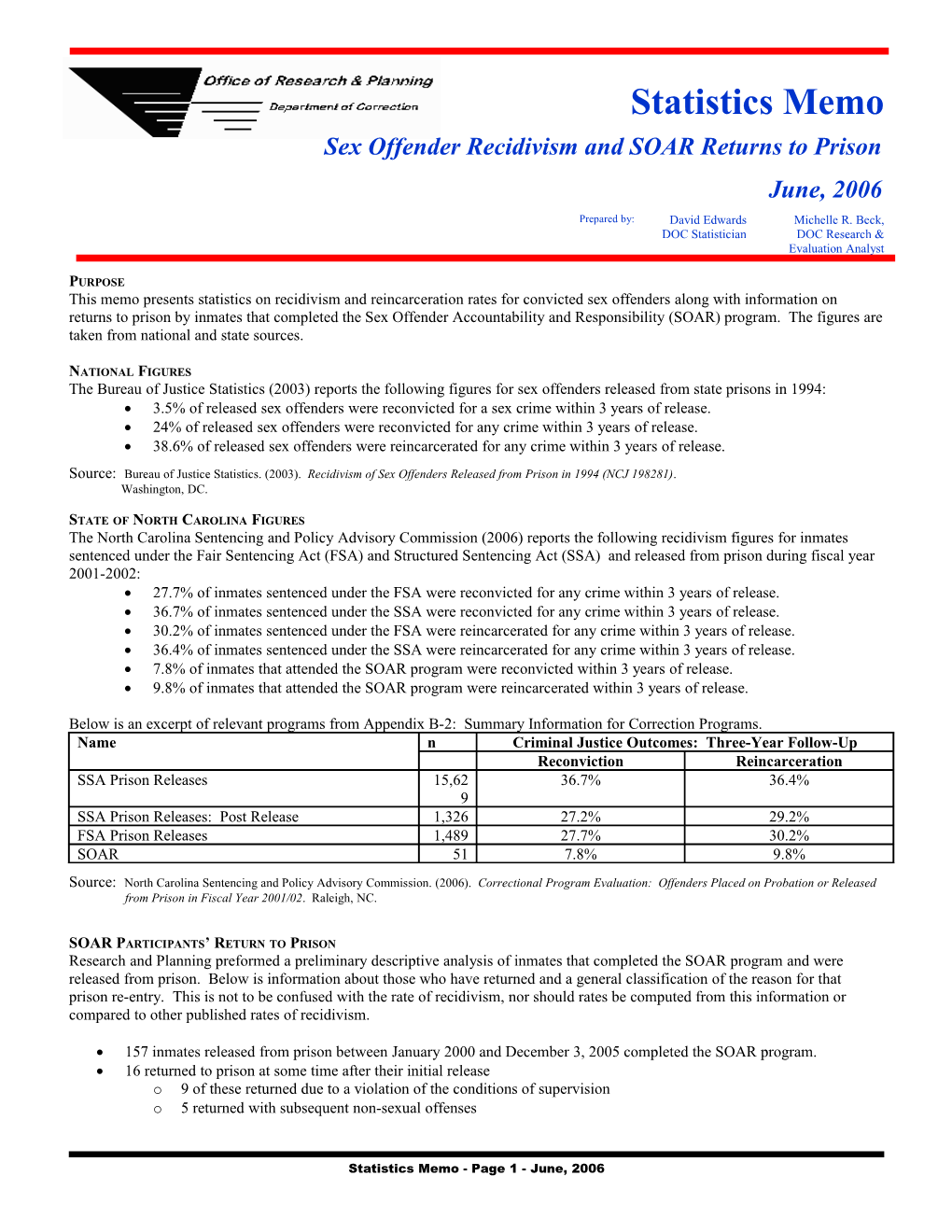 Correction Research Brief