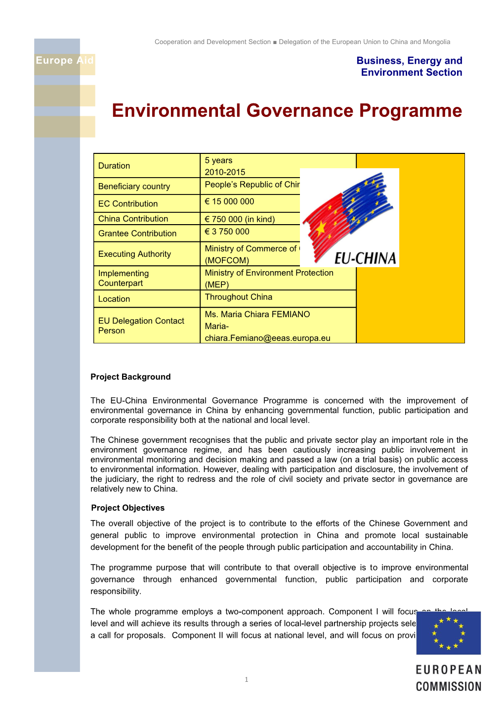 Business, Energy and Environment Section