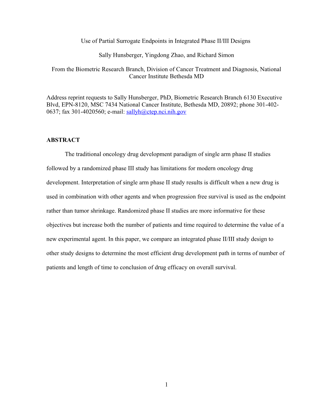 Efficiency Study of Phase II/III Designs