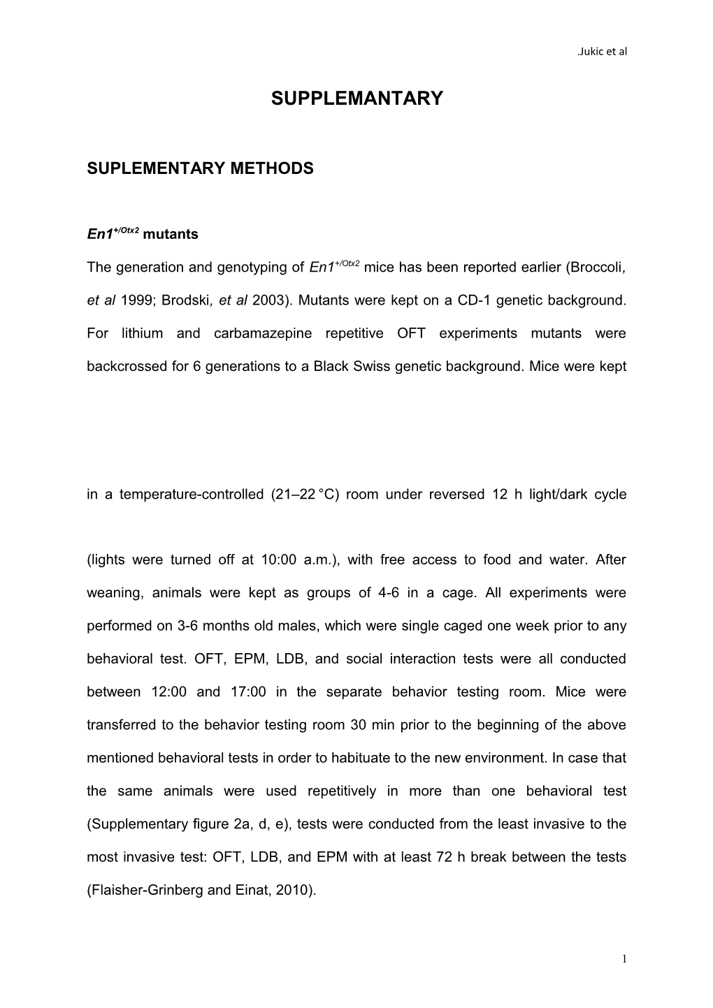 Suplementary Methods