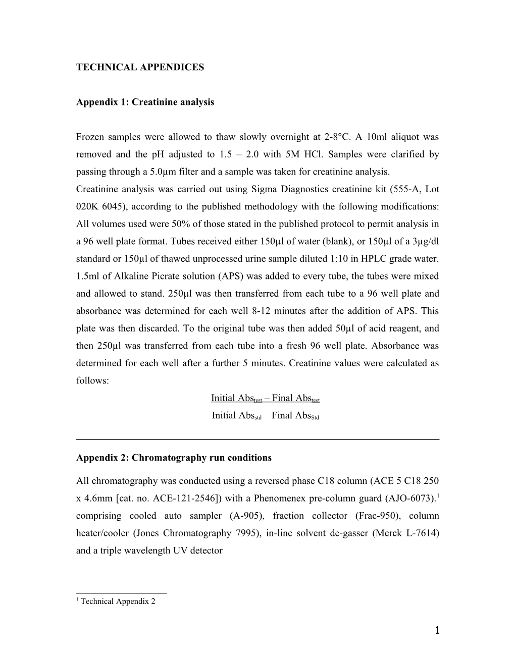 Author Contributions to Study