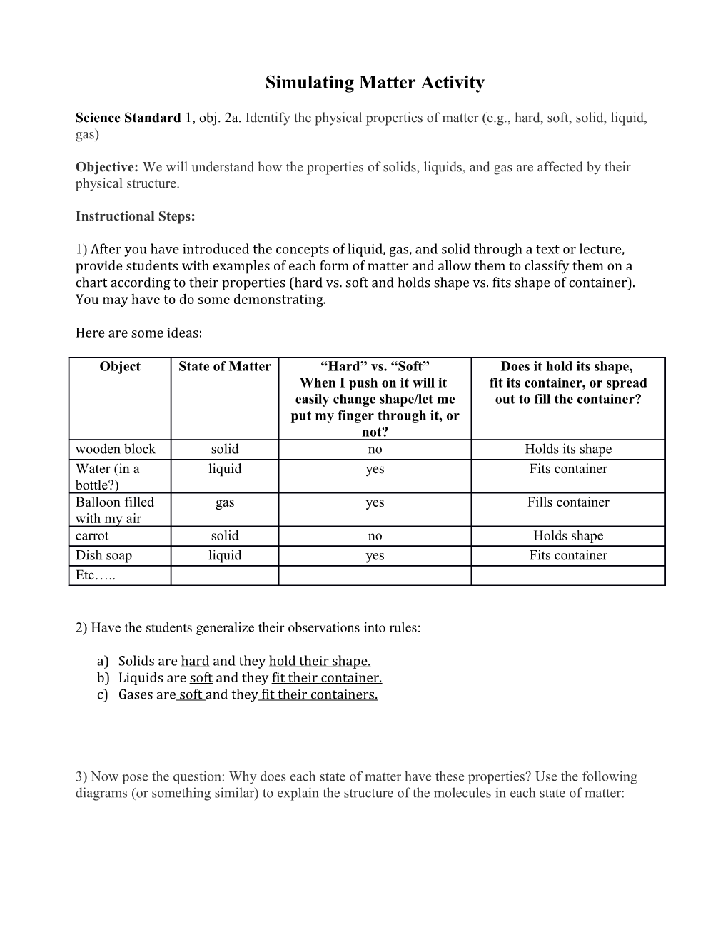 Simulating Matter Activity