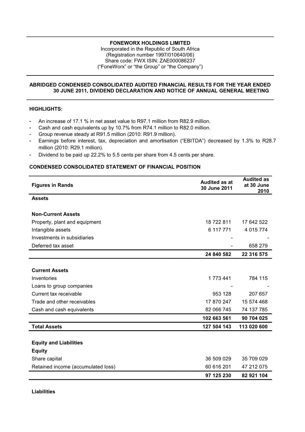 Beige Holdings Limited - Change to the Board of Directors