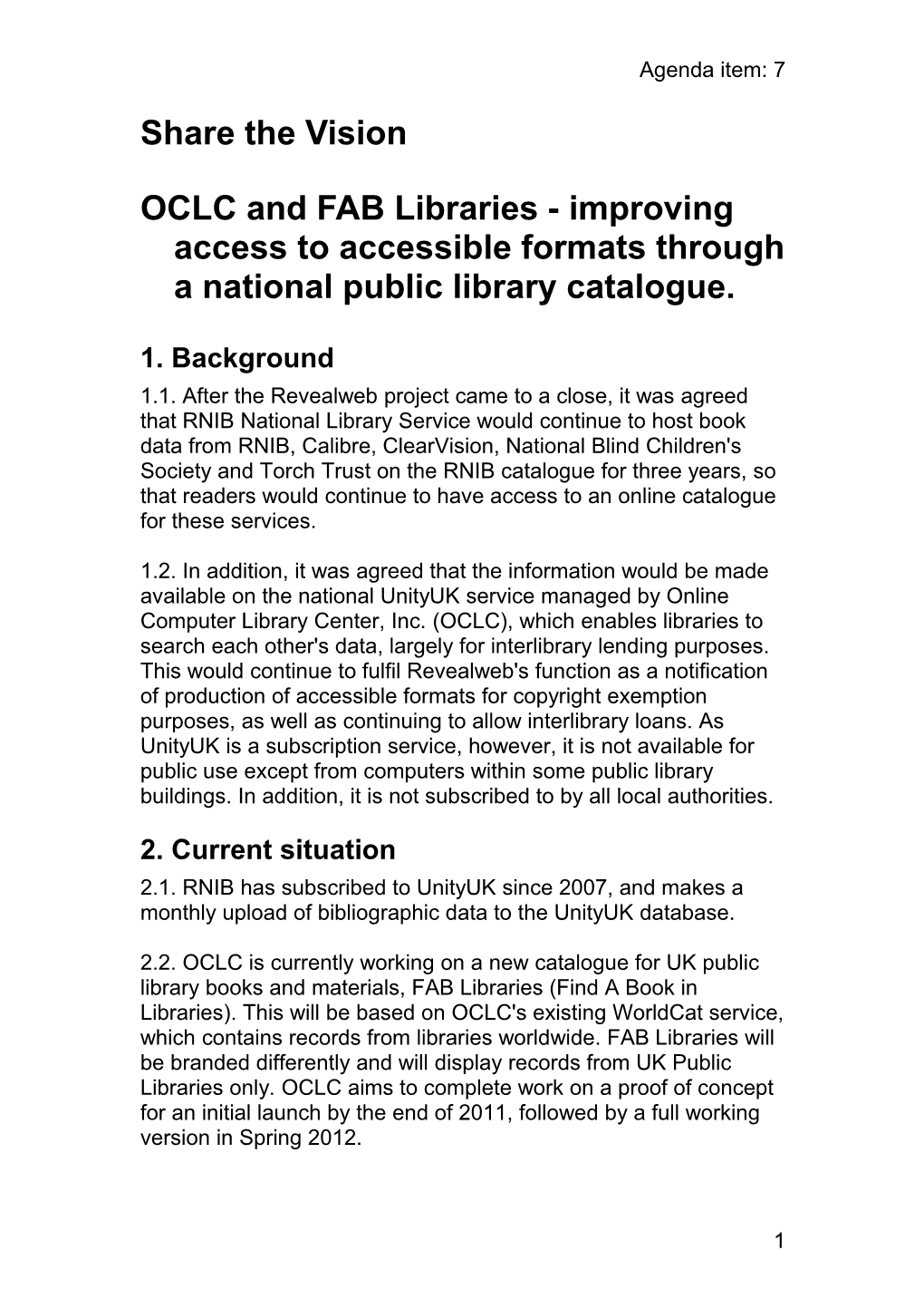 OCLC and FAB Libraries