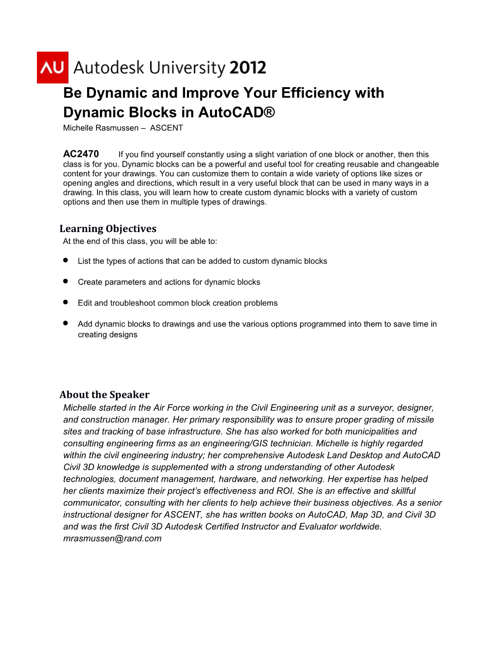 Be Dynamic and Improve Your Efficiency with Dynamic Blocks in Autocad