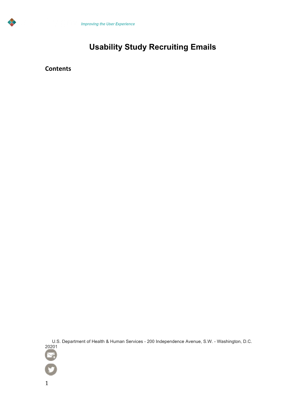 Usability Study Recruiting Emails
