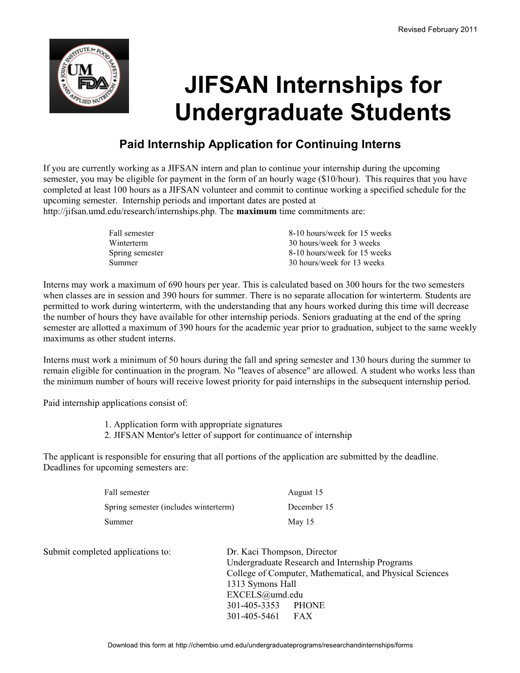 JIFSAN Stipend Application Form