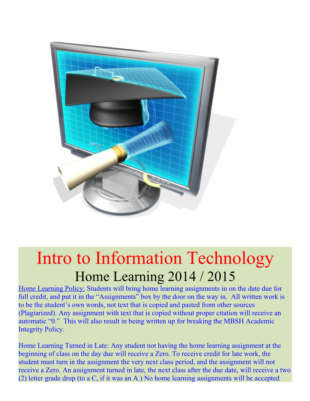 Intro to Information Technology