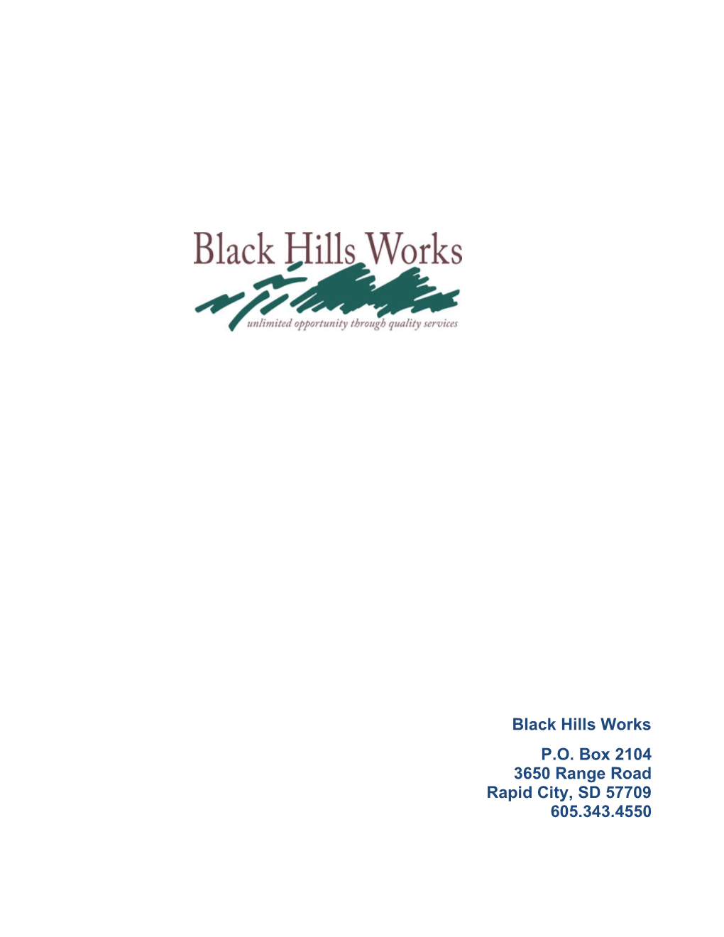 Welcome to the Blackhills Works