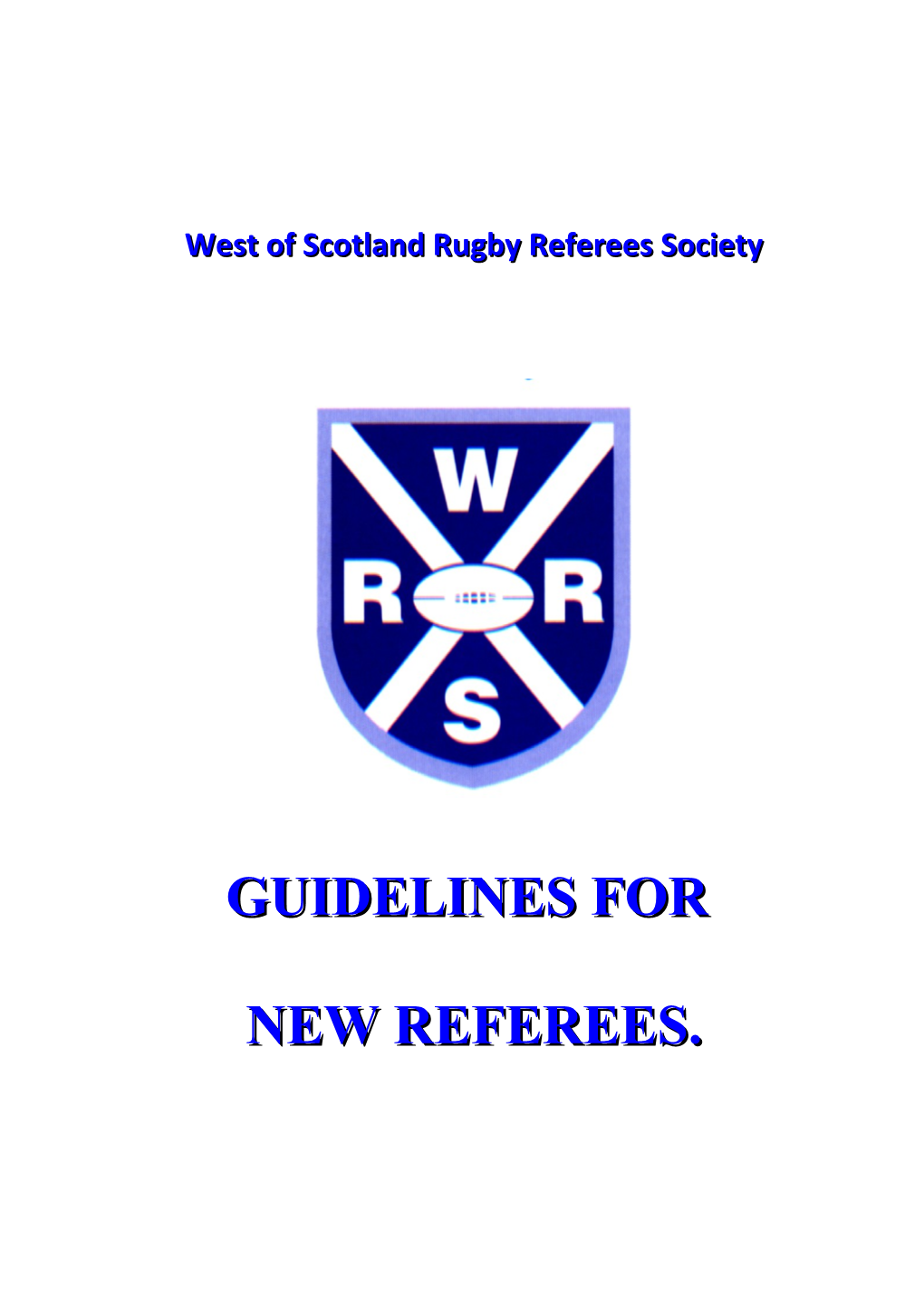 West of Scotland Rugby Referees Society