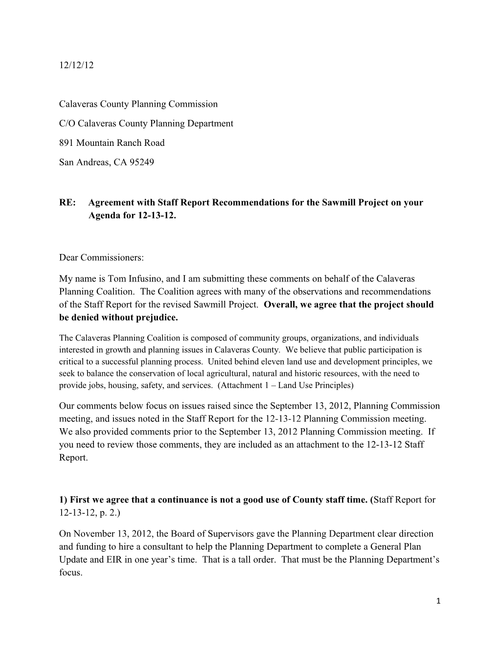 Calaveras County Planning Commission