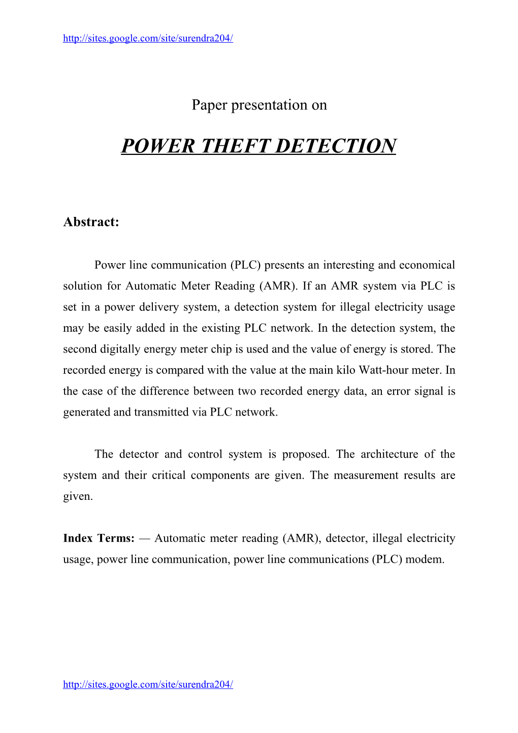 A Solution to Remote Detection of Illegal Electricity