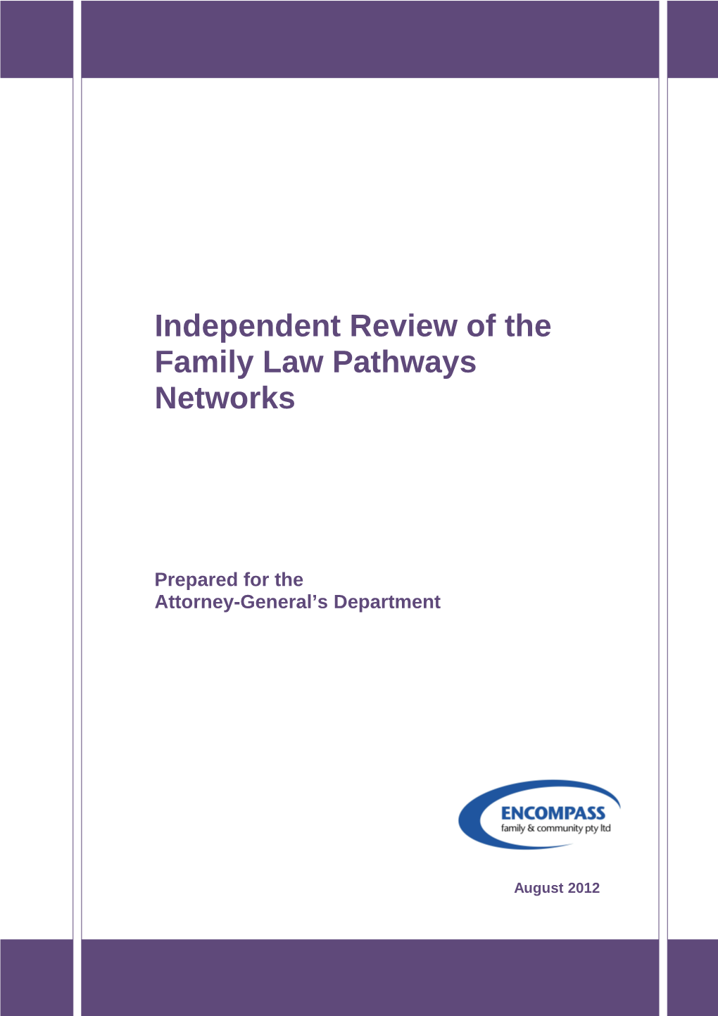 Independent Review of the Family Law Pathways Networks