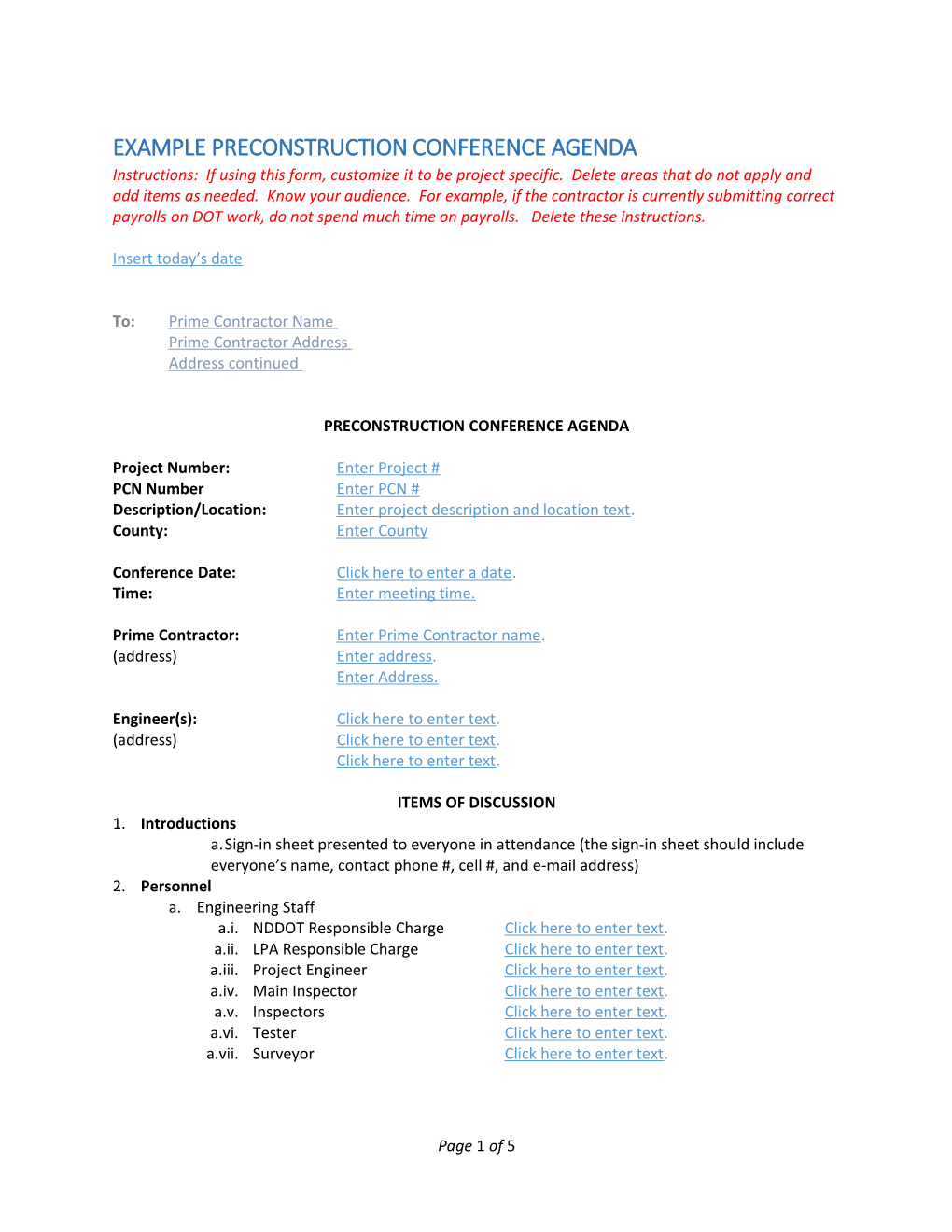 Construction Records Manal Section 3 Project Start/Diary/Progress Report