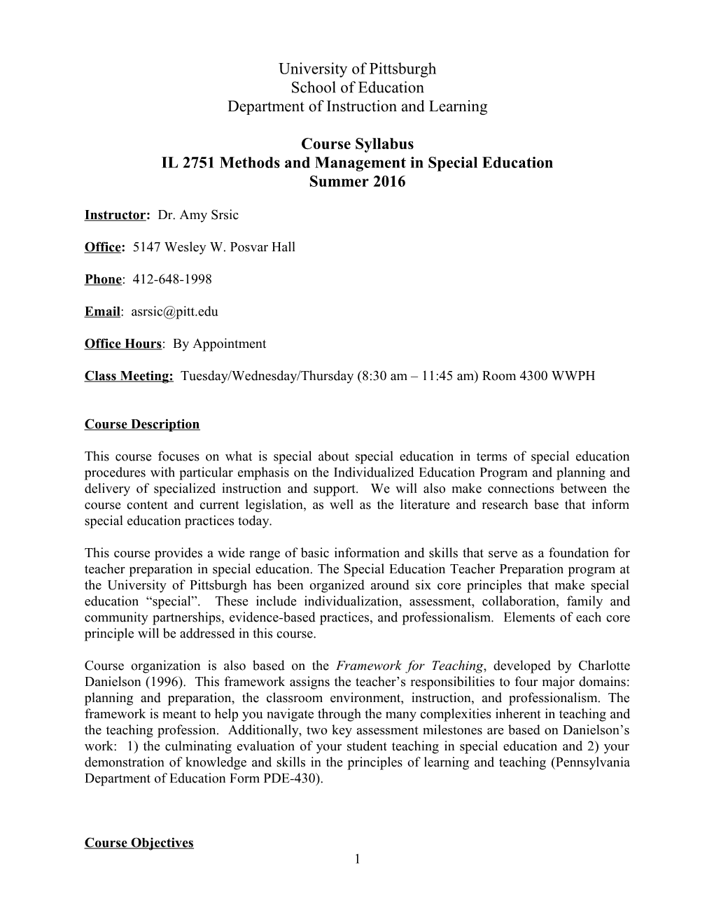 IL 2751 Methods and Management in Special Education