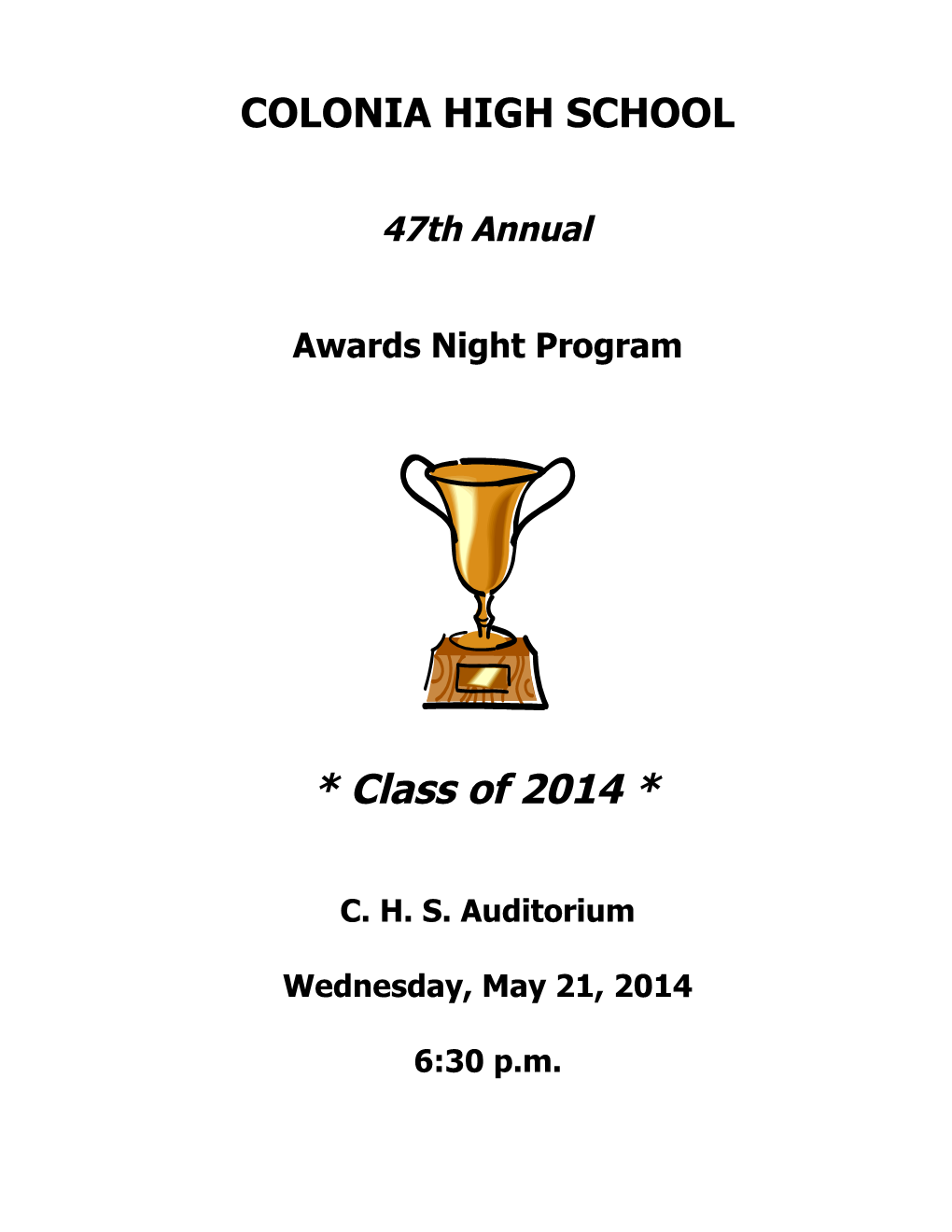 A List of Awards and Presentations