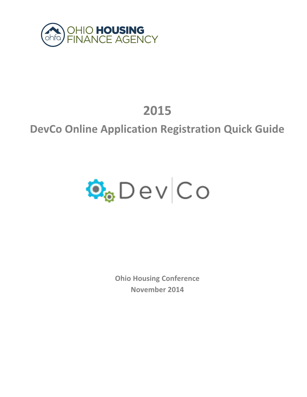Devco Online Application Registration Quick Guide