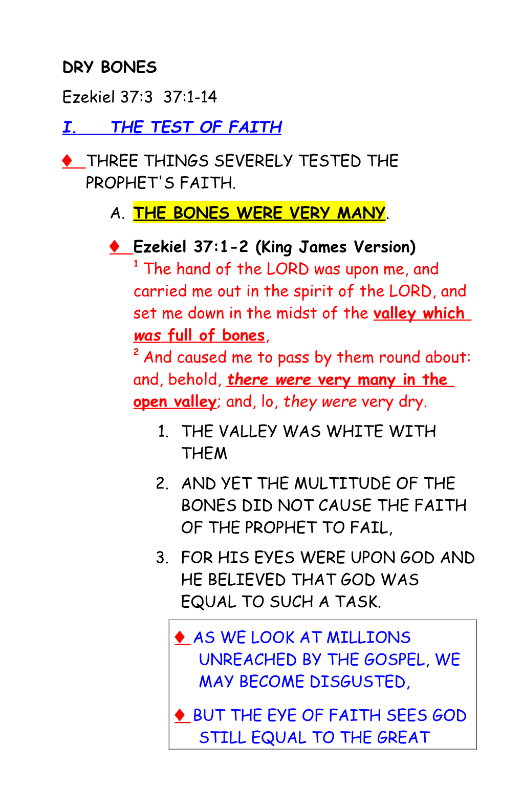 Three Things Severely Tested the Prophet's Faith