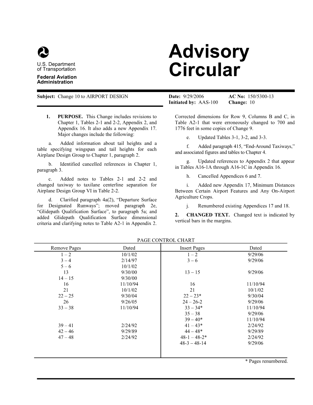 Identified Cancelled References in Chapter 1, Paragraph 3