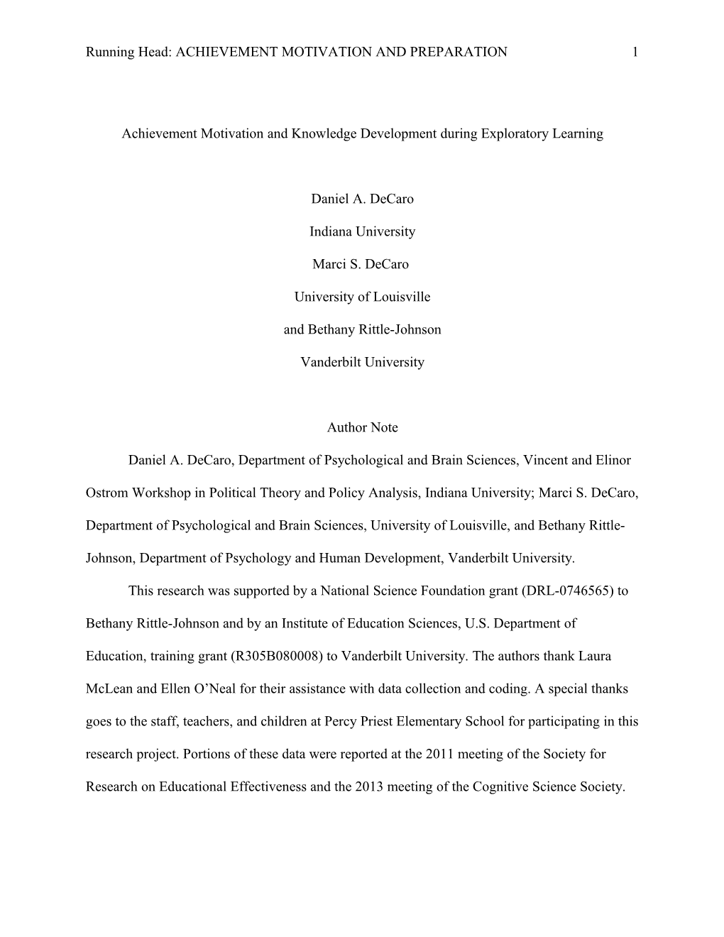 2010 SREE Conference Abstract Template