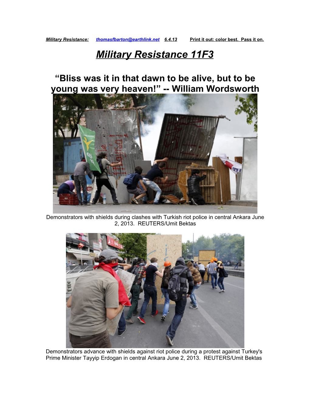 Military Resistance 11F3