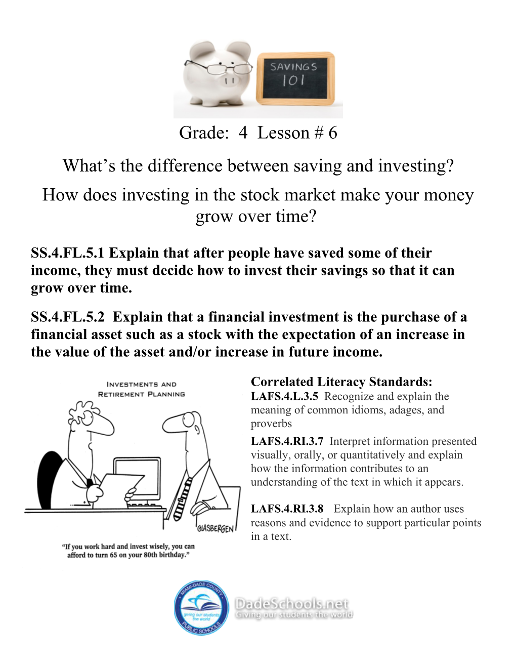 What S the Difference Between Saving and Investing?