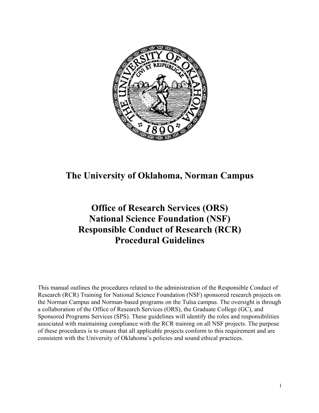 The University of Oklahoma, Norman Campus